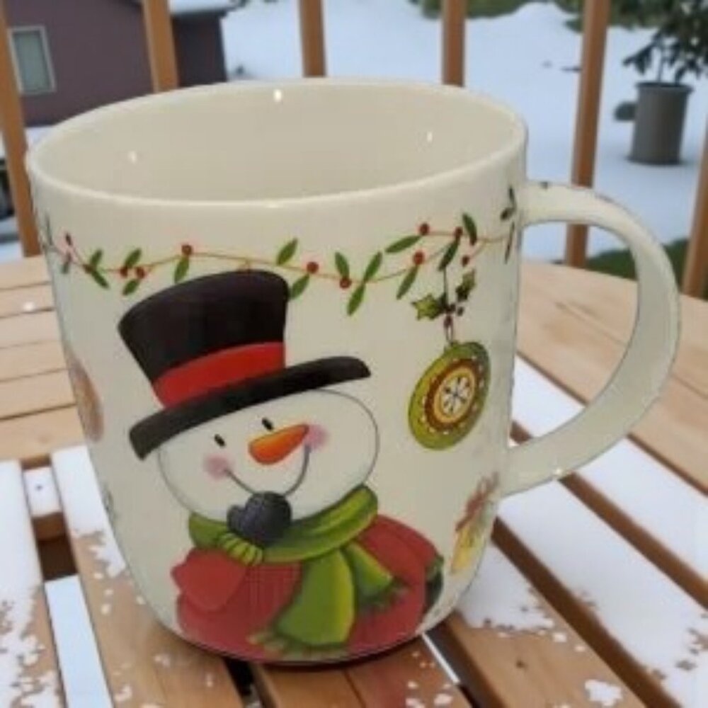 ☃️ Adorable Snowman Christmas Mug – Burton + Burton ☃️